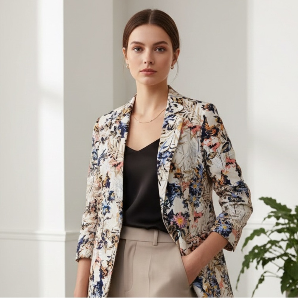 VERO MODA Floral Blazer